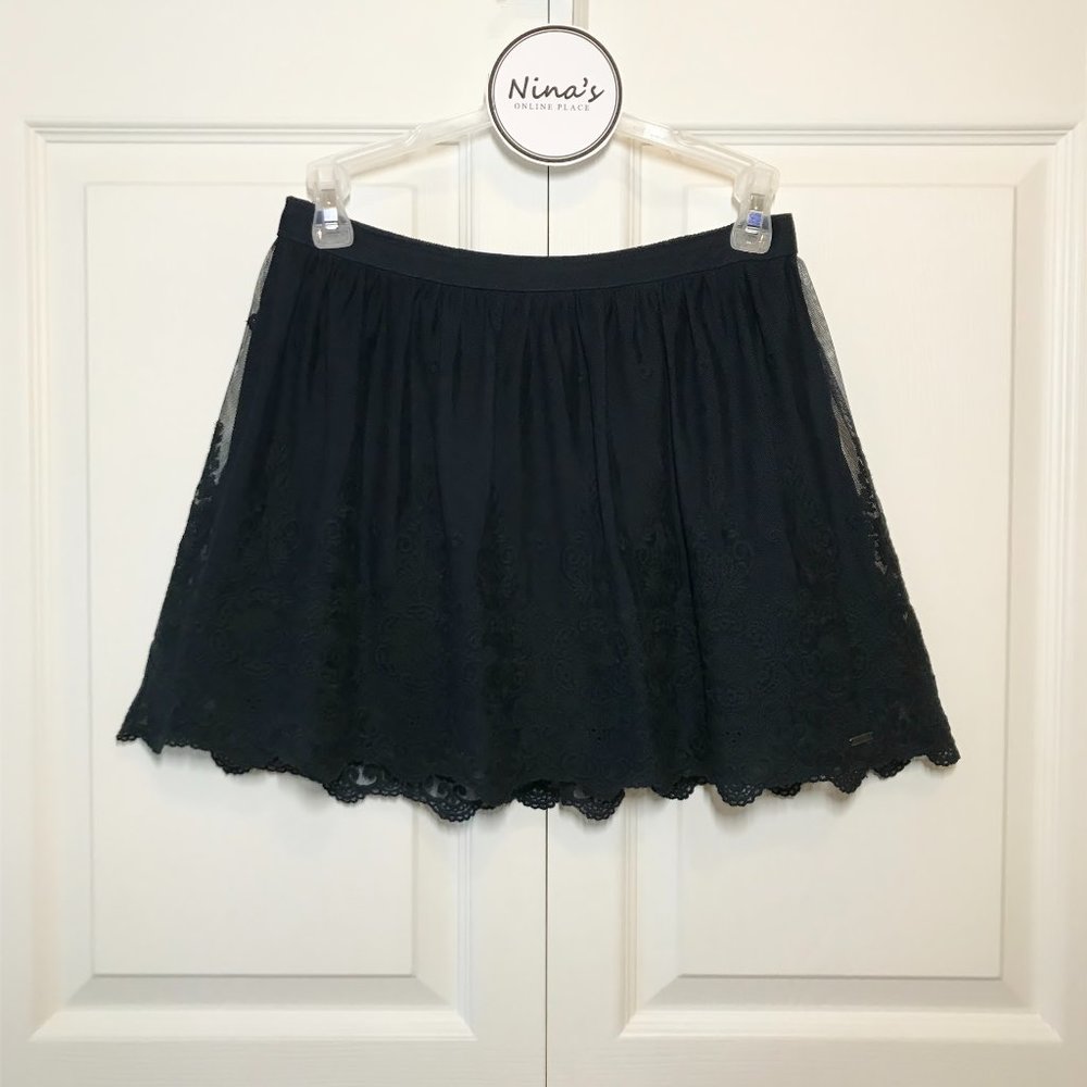 Hollister Juniors Mini Skirt Navy Blue Size XS